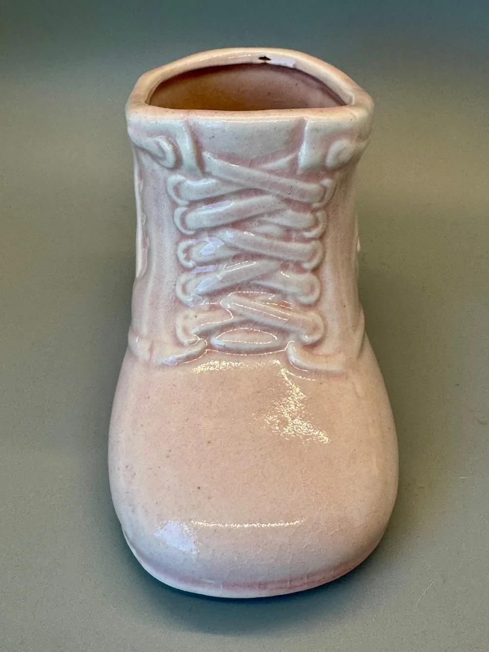 Vintage Ceramic Baby Shoe Planters - Pastel Blue Pair and Pink Single, ca. 1950